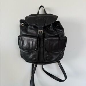 Vintage 90s Leather Dooney and Bourke backpack